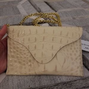 j.j. winters Chain Leather Croco Miley Clutch